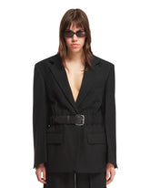 Black Belted Blazer - Women's jackets | PLP | dAgency