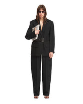 Black Tailored Belted Trousers - ALEXANDER WANG WOMEN | PLP | dAgency