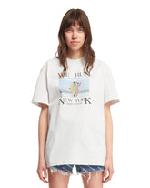White New York Print T-Shirt - ALEXANDER WANG WOMEN | PLP | dAgency