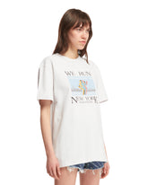 T-Shirt Stampa New York Bianca | PDP | dAgency