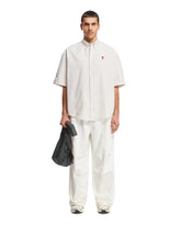White Logoed Shirt - AMI PARIS | PLP | dAgency