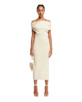 White Debra Boucle Midi Dress - ARMARIUM WOMEN | PLP | dAgency
