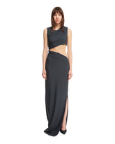 Gray Cut-out Ruched Dress | PDP | dAgency