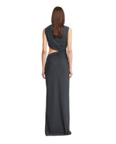 Gray Cut-out Ruched Dress | PDP | dAgency
