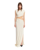 White Ruched Dress - ATLEIN WOMEN | PLP | dAgency