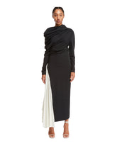 Black Asymmetric Dress - A.W.A.K.E MODE WOMEN | PLP | dAgency