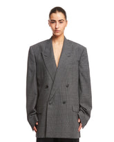 Grey Regular Fit Blazer - Balenciaga women | PLP | dAgency