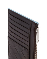 Brown Intrecciato Card Case - Men's accessories | PLP | dAgency