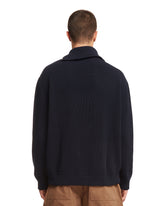Blue Double Zip Sweater | PDP | dAgency