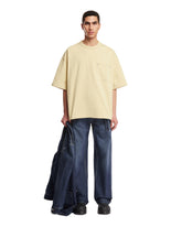 Beige Cotton Jersey T-Shirt - Men's t-shirts | PLP | dAgency