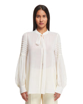 White Tie-Detail Tunic - Women's shirts | PLP | dAgency