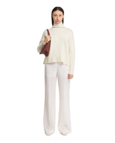 White Pressed Crease Trousers - Women's trousers | PLP | dAgency