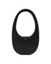 Black Leather Swipe Bag - Women's handbags | PLP | dAgency