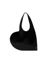 Black Mini Heart Tote Bag | PDP | dAgency