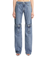 Blue Open Knee Jeans - Women's trousers | PLP | dAgency