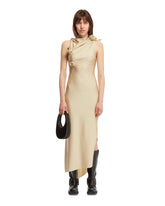 Gold Asymmetric Flower Gown - Women's dresses | PLP | dAgency