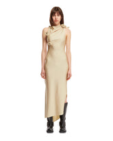 Gold Asymmetric Flower Gown - Women's dresses | PLP | dAgency