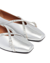 Silver Cara Ballet Flats | PDP | dAgency