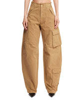 Beige Tapered Cargo Pants - Women's jeans | PLP | dAgency