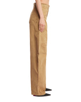 Beige Tapered Cargo Pants | PDP | dAgency