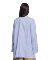 Blue Nathalie Oversized Shirt | PDP | dAgency