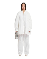 White Phebe Cotton Pants - Women's trousers | PLP | dAgency