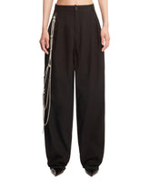 Black Phebe Cotton Pants - Women's trousers | PLP | dAgency