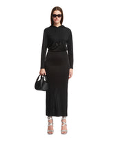 Black Gathered Hoodie Dress - DION LEE WOMEN | PLP | dAgency