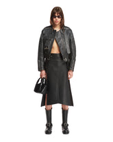 Black Leather Skirt - EZR WOMEN | PLP | dAgency