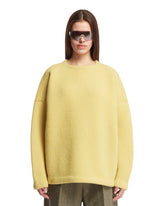 Yellow Crewneck Sweater - Women's knitwear | PLP | dAgency