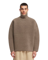 Gray Wool Turtleneck Sweater - Men's knitwear | PLP | dAgency