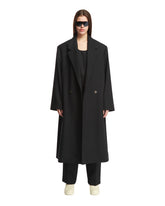 Black Wool Belted Coat - Women's Coats | PLP | dAgency