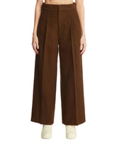 Brown Wide Leg Trousers - Women's trousers | PLP | dAgency