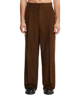 Brown Wide Leg Trousers - Men's trousers | PLP | dAgency