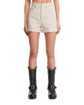 Grey Jacquard Logo Shorts - Women's shorts | PLP | dAgency