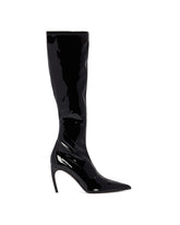 Black Patent Leather Boots | PDP | dAgency
