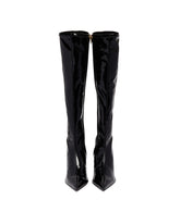 Black Patent Leather Boots | PDP | dAgency