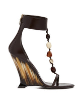 Wedge Sandals With Beads | PDP | dAgency
