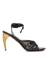 Brown Cage Heel Sandals - Women's shoes | PLP | dAgency