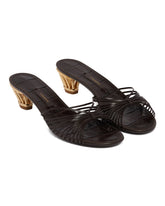 Brown Cage Heel Sandals - Women's sandals | PLP | dAgency
