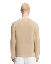 Beige V-neck Sweater | PDP | dAgency