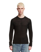 Black Crew Neck Sweater - Men's knitwear | PLP | dAgency