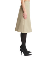 Beige A-Line Skirt | PDP | dAgency