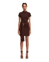 Brown Short Dress - FERRAGAMO WOMEN | PLP | dAgency