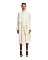 White Asymmetric Trench - Women's jackets | PLP | dAgency