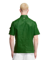 Camicia Verde In Lino Spalmato | PDP | dAgency