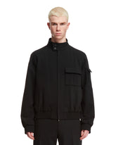 Black Cropped Bomber Jacket - Men's jackets | PLP | dAgency