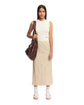 Beige Crinkled Skirt - new arrivals women's clothing | PLP | dAgency