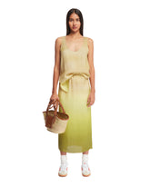 Green Gradient Midi Skirt - GAUCHERE WOMEN | PLP | dAgency