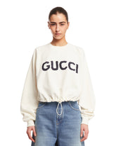 White Logoed Sweatshirt - Gucci women | PLP | dAgency
